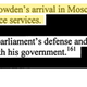 Excerpt from a 33-page report by the US House Intelligence Committee, alleging that Edward Snowden is in contact with Russian intelligence services